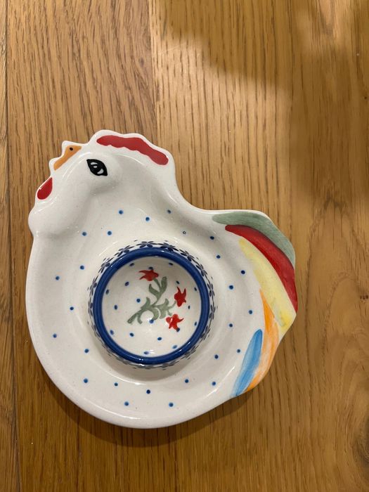 Jajecznik kura ceramika artystyczna