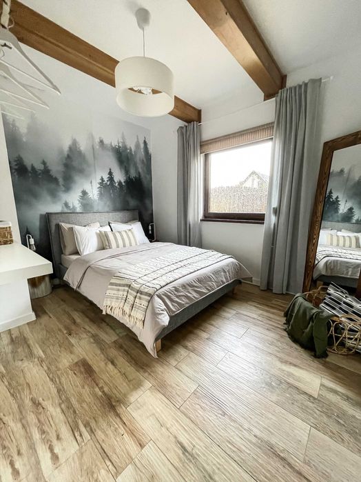 Jacuzzi, domek nad jeziorem, mazury, sauna, Jeziorak, Siemiany