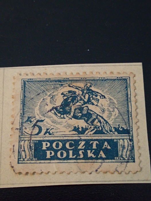 selo Polónia 1019 - 5k Poczta Polska -Uhlan Cavalryman -Ulanos polacos