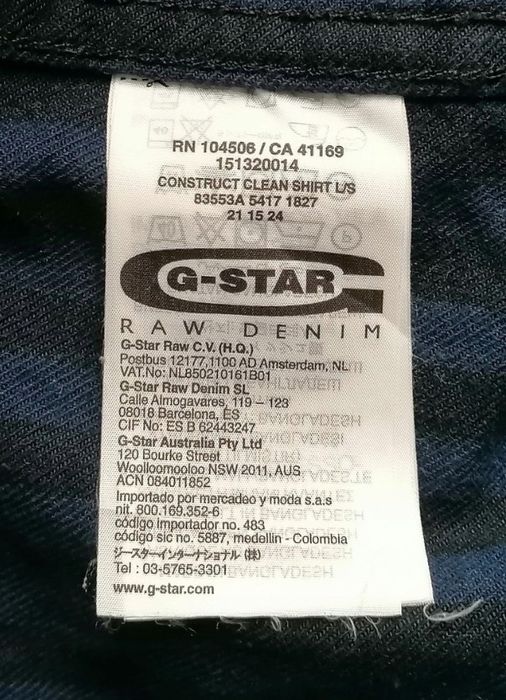 Wr) G-STAR RAW Denim oryginaln koszula jeansowa Roz.M
