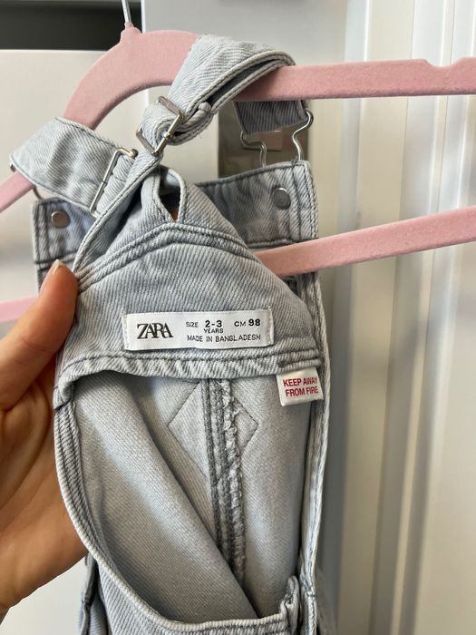 Джинсовый комбинезон ZARA 98