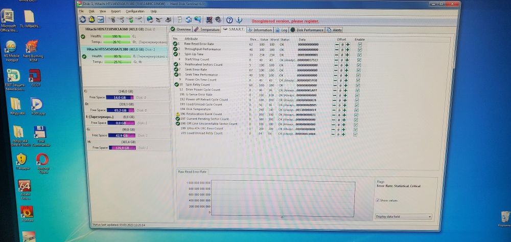 Жорсткий диск б/в 2,5", 3,5" 500gb, 1tb, 320gb, 250gb в ідеальному ста