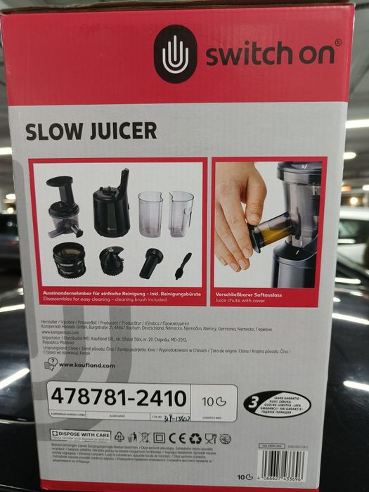 Wyciskarka wolnoobrotowa Switch on