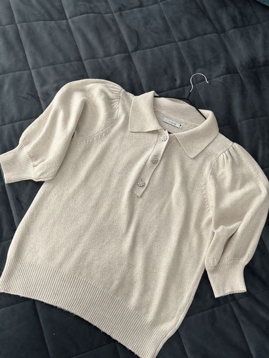 Вʼязаний светр-поло