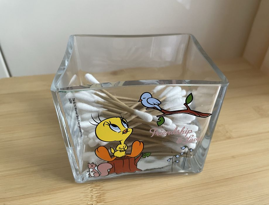 Szklany pojemnik Tweety