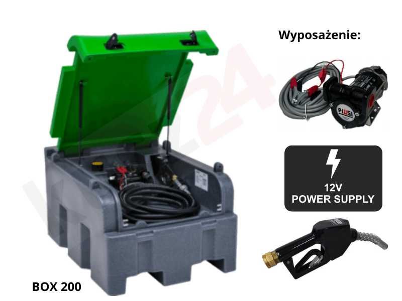 Zbiornik mobilny 200l BOX FORTIS do oleju napędowego