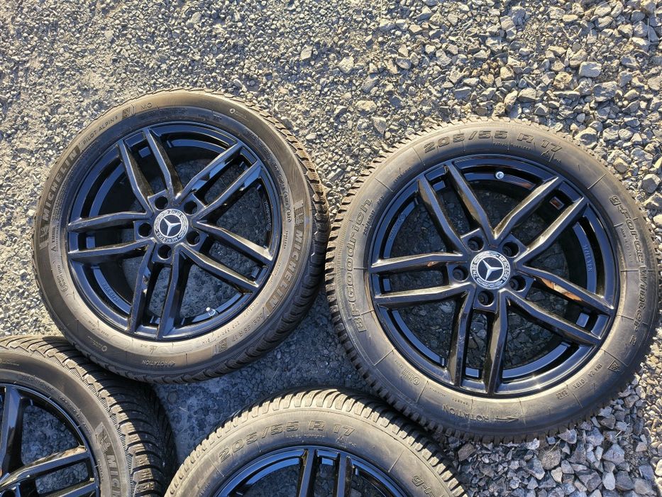 Koła zimowe Mercedes CLA 5x112 R17 A 177 B C Klasa Michelin 205/ 55 R17