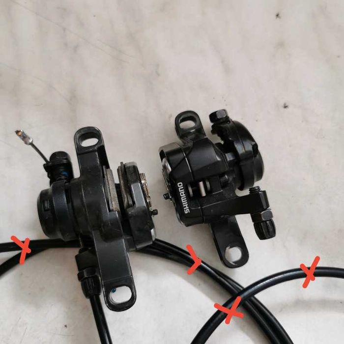 Zaciski hamulcowe tarczowe mechaniczne Shimano BR-R317