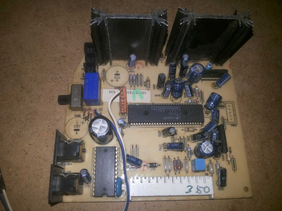 Плата стерео усилителя звука на TDA2616 с DOLBY и звуковым процессором