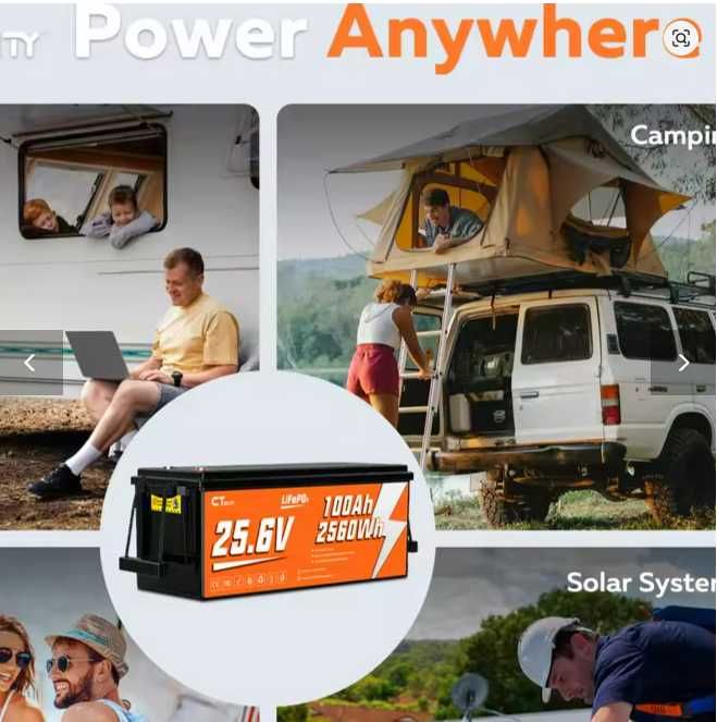 Lifepo4 CTOLITY 24V 100Ah smart BMS з bluetooth