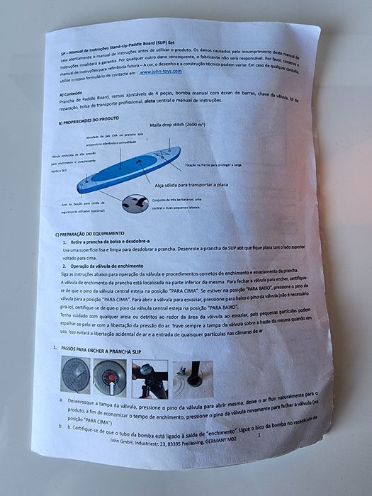 Prancha Paddle Crianças