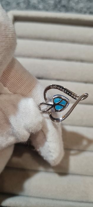 Łańcuszek srebrny, serce