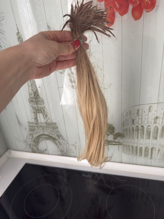 Натуральне словʼянське  волосся світле