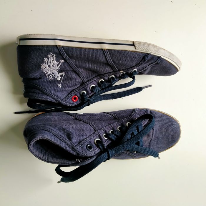 U.S. Polo Assn. tenisówki damskie do kostki wysokie klasyka granat 30