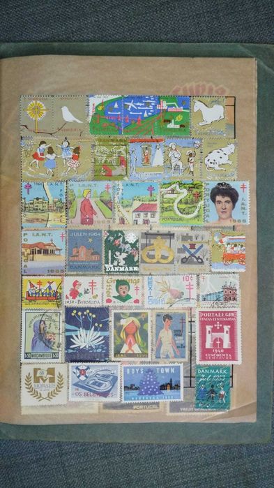 Coleção de selos antigos - raridades para colecionadores!