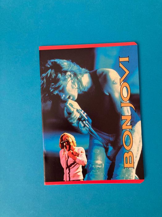 Colecção de 3 Cadernos Escolares Jon Bon Jovi Anos 90 Ambar