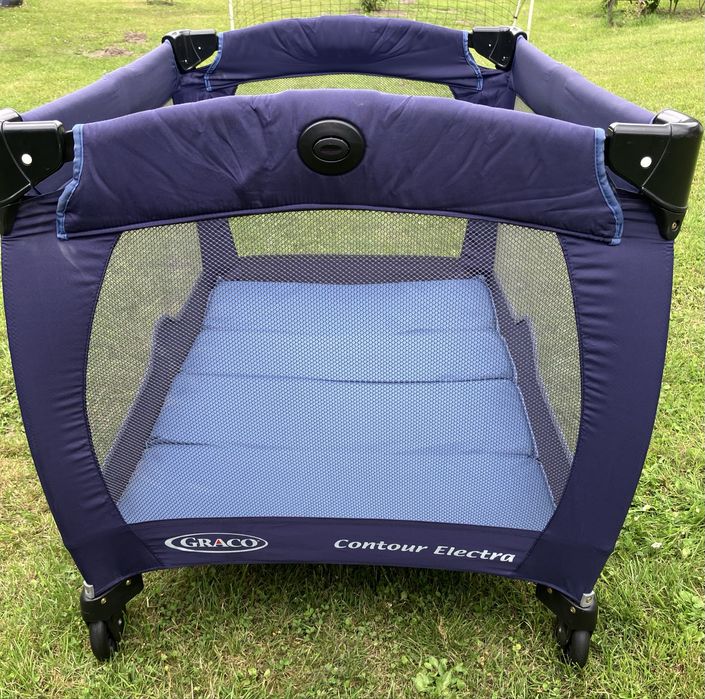 Łóżeczko turystyczne Graco Contour Electra z przewijakiem granatowe