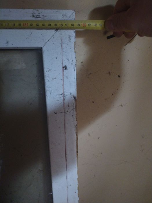 Okno stałka plastikowe