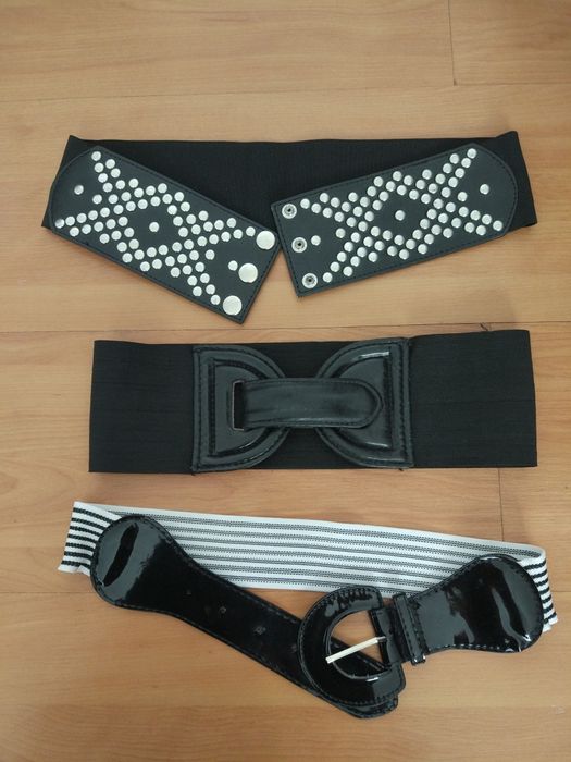 Cinto Preto Cinto Metal