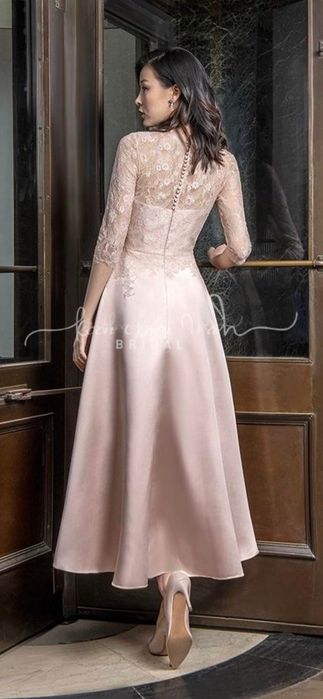 Vestido de cerimónia Pronovias rosa blush – Tam. 44 – Usado 1 vez