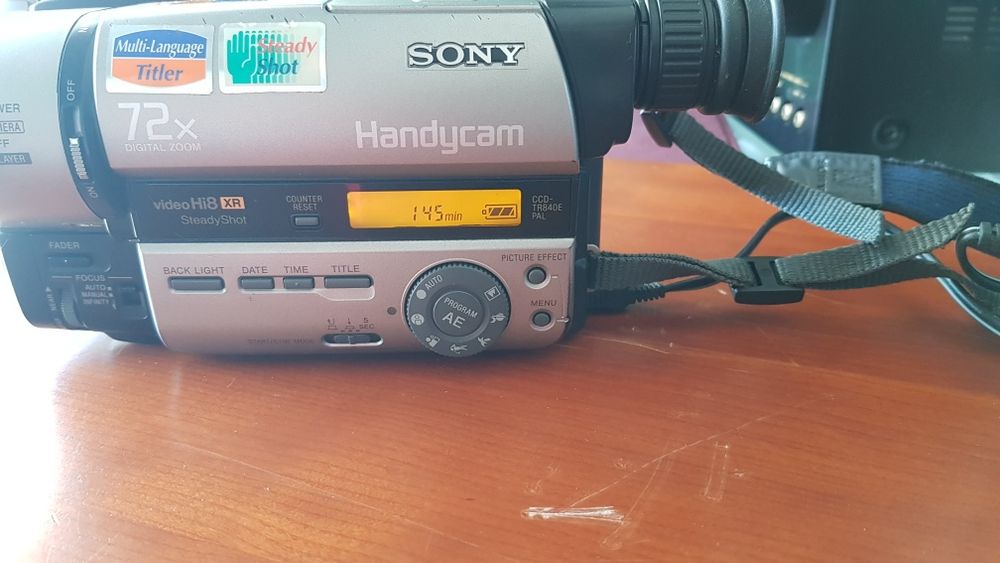 Camera de video Sony Hi-8mm