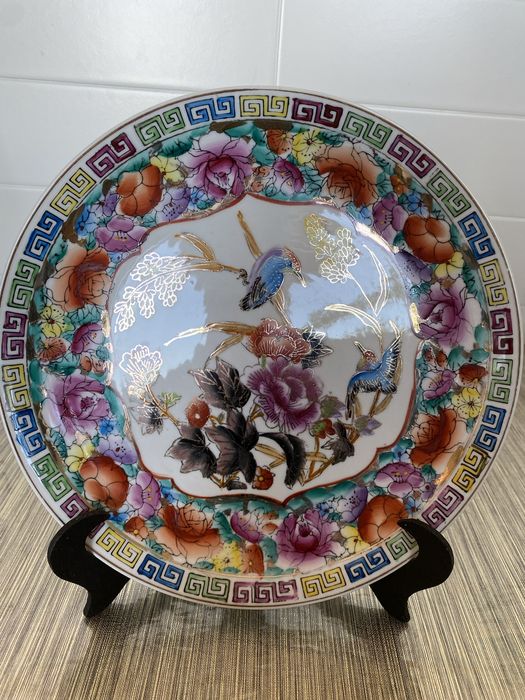 Prato de porcelana chines antiga