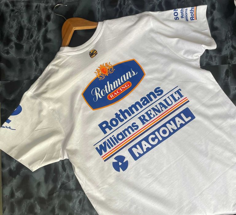 t-shirt ayrton senna rothmans