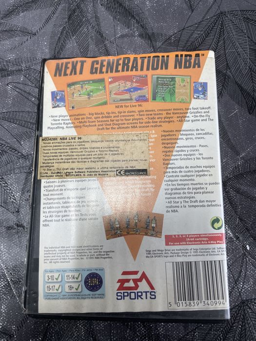 NBA LIVE 96 para Mega Drive