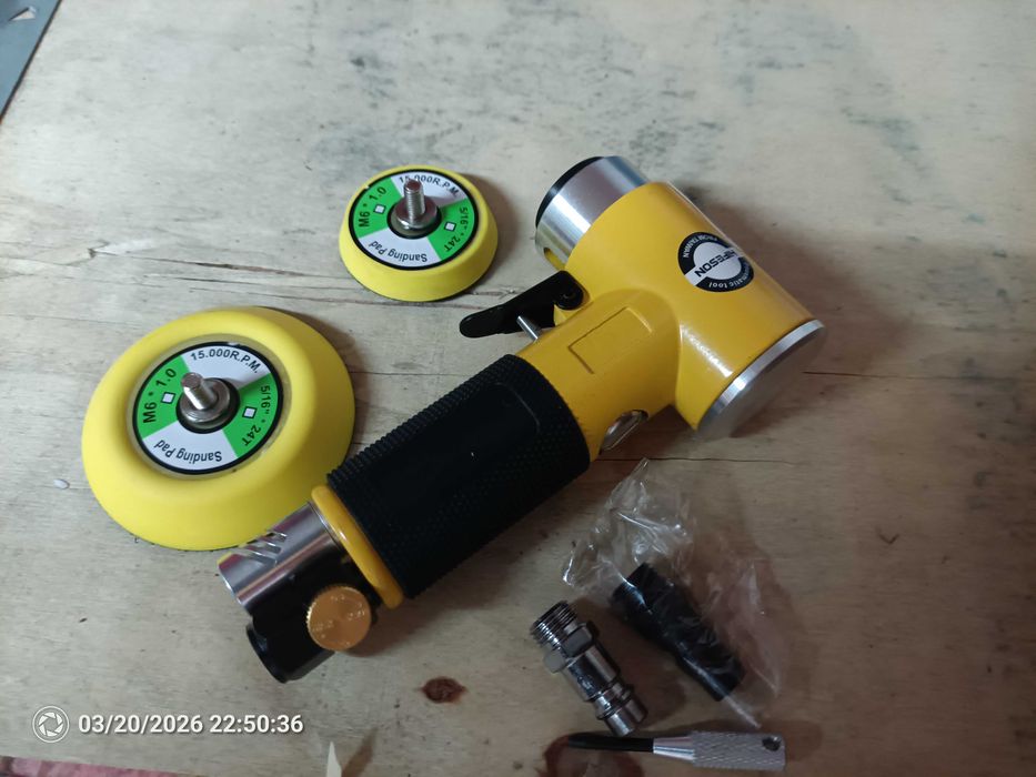 Mini lixadeira polidora orbital pneumática