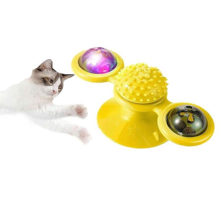 Zabawka dla kota windmill obrotowa interaktywna