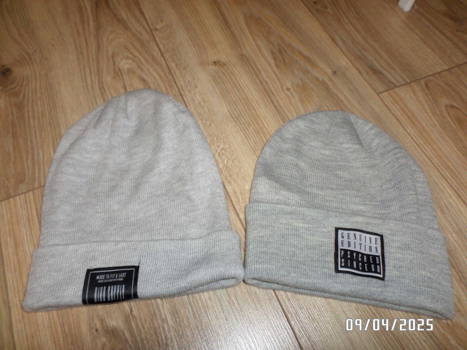 2 firmowe super czapki męskie -beanie -uniwersalne