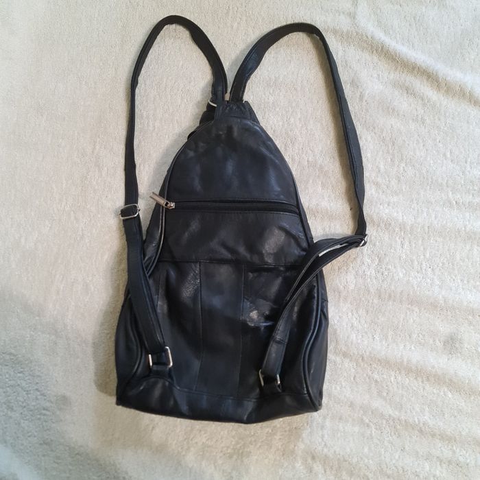 Подарок мужчине. Кожаная большая сумка-рюкзак мужская. Бельгия.