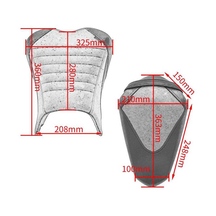 Banco Kawasaki Ninja 400 Z400 de 2018 a 2024 Condutor Passageiro