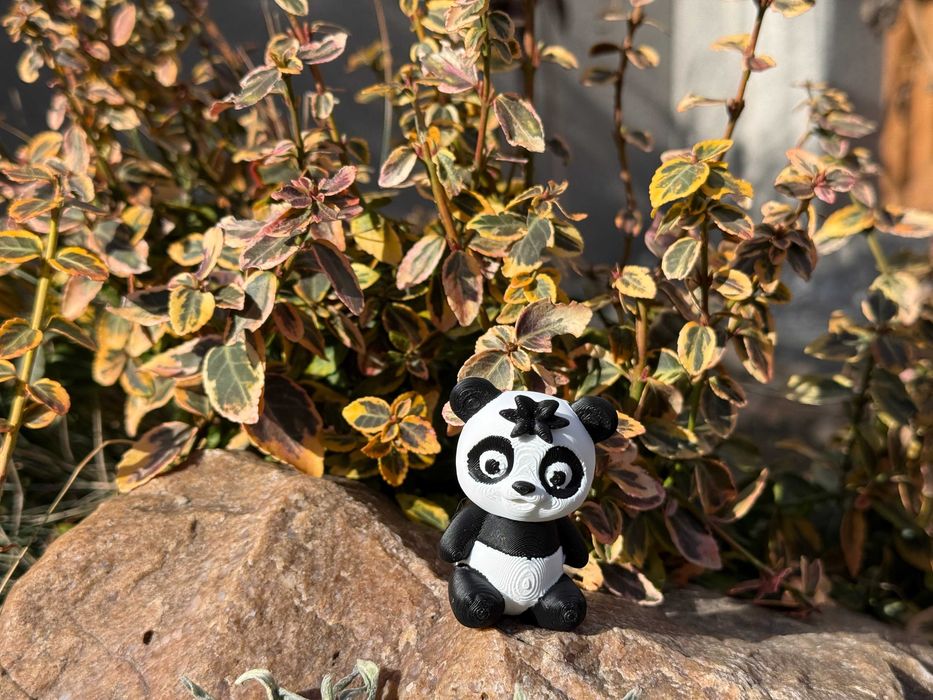 Mini Panda Baby 3D – urocza, ruchoma figurka w słodkiej odsłonie