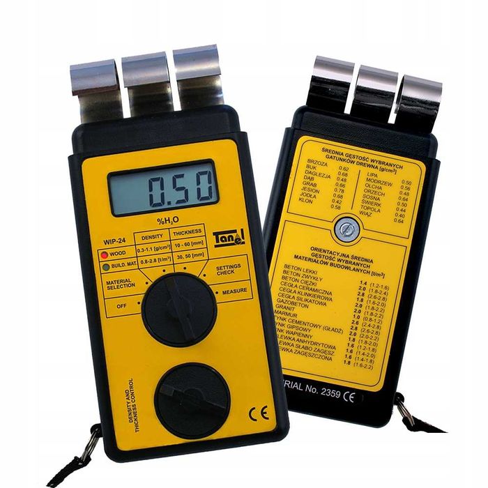 Wilgotnościomierz TANEL WIP-24 drewno, beton