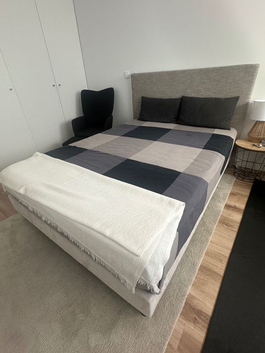 Cama sommier completa c/ colchão visco elástico  2 mt x 1,4 mt