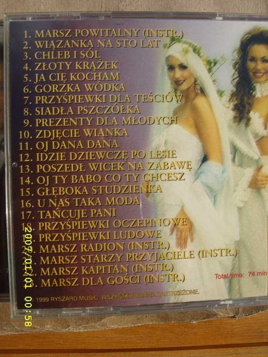 79. sKLADANKA cd.; Piosenki biesiadne-- 3 CD, 1999 ROK.