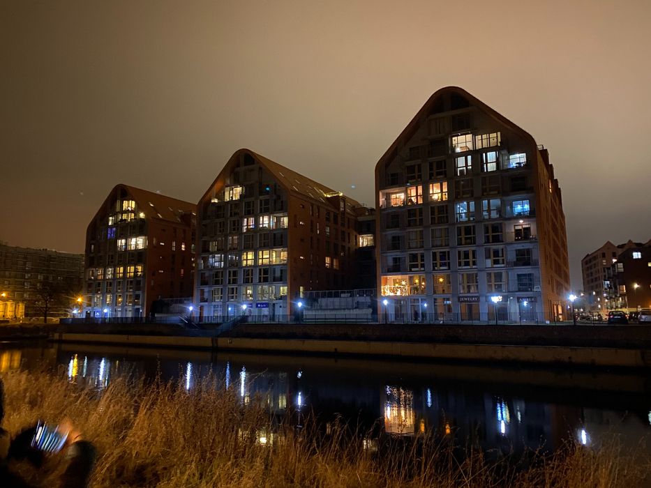 Apartament Jacuzzi Widok na rzekę MotławęGdańsk Jarmark Swiateczny