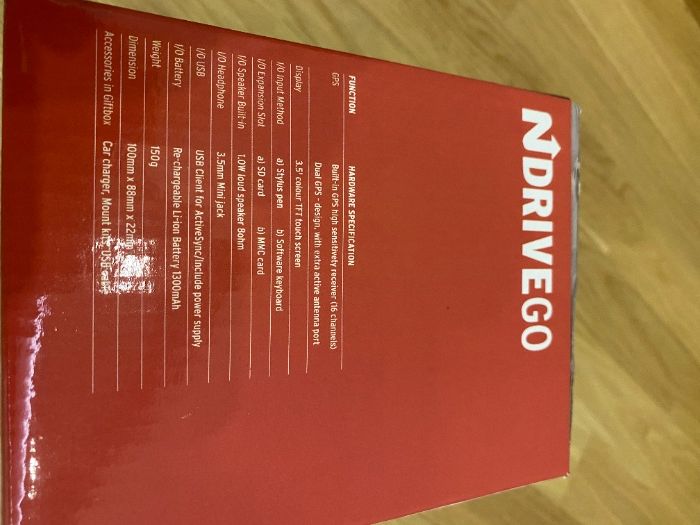 GPS NDrive G50 com Cartão