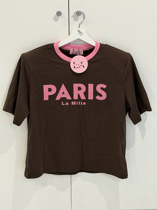T-shirt czekoladowy Lamilla