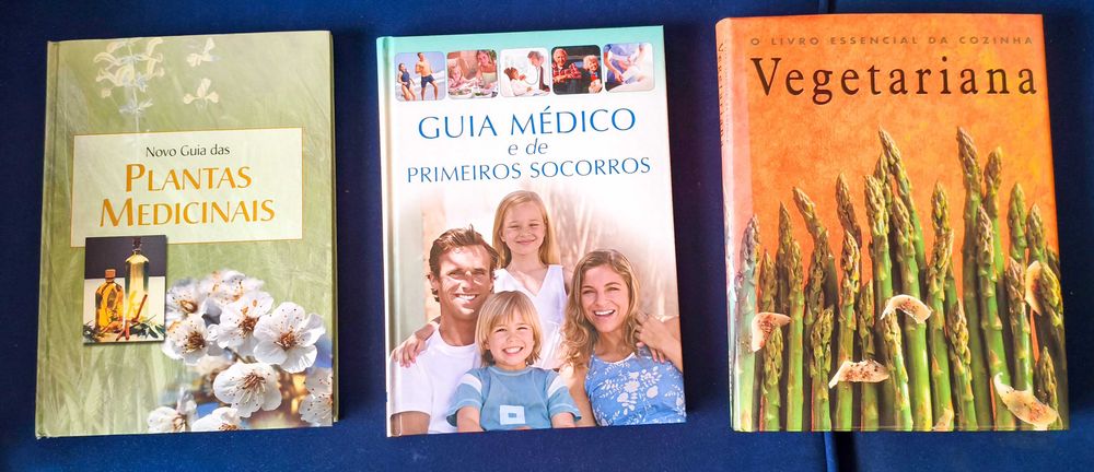 Lote 3 Livros: Saúde e Cozinha Vegetariana