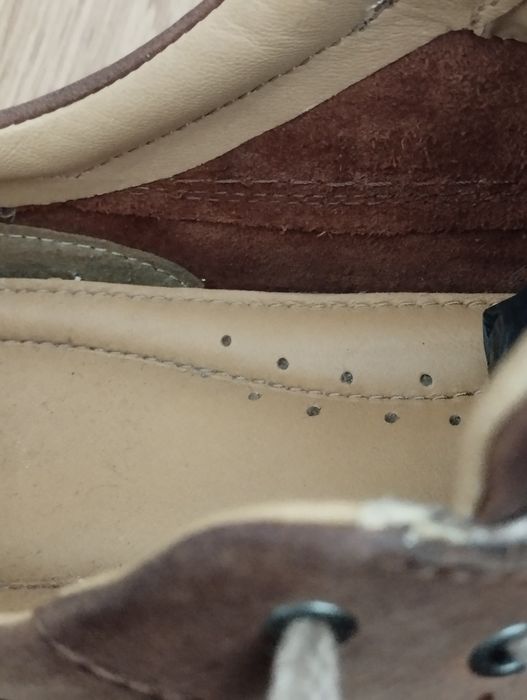 Чоловічі туфлі з натуральної шкіри (нубук) форми Clarks 44-45 розміру