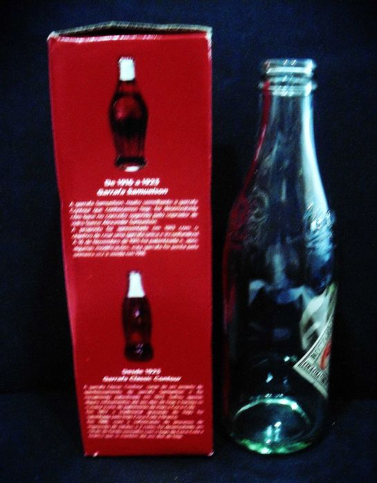 Coca Cola - garrafa antiga comemorativa dos 120 anos da Coca Cola