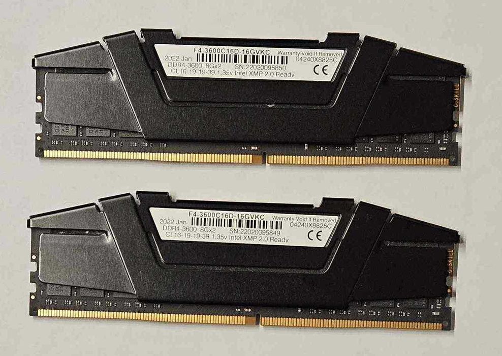 G.Skill Ripjaws V 16 GB DDR4-3600 C16D-16GVKC zestaw 01