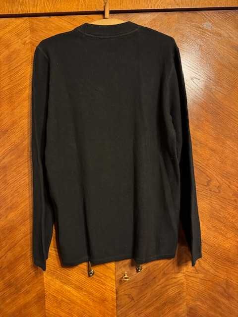 Sweter męski L Carry z bawełny nowy z metką czarny klasyczny model