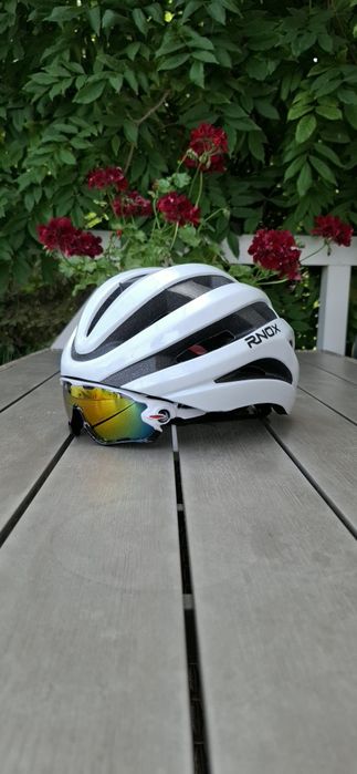 Kask rowerowy okulary gratis
