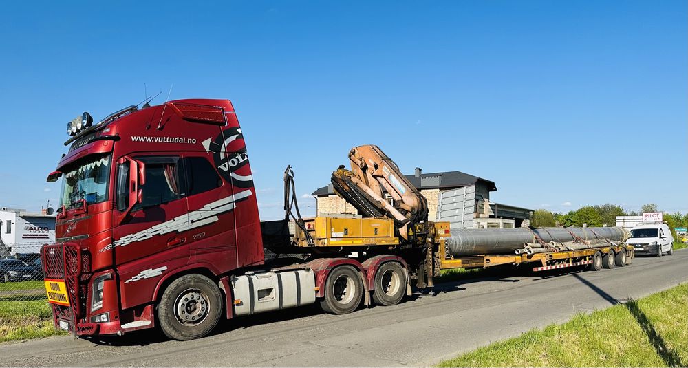 Transport niskopodwoziowy, tiefbett, hds, gabaryt, domek holenderski,