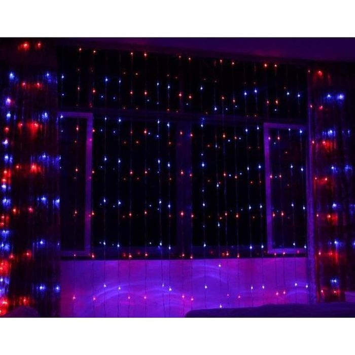 Гирлянды шторы новогодние