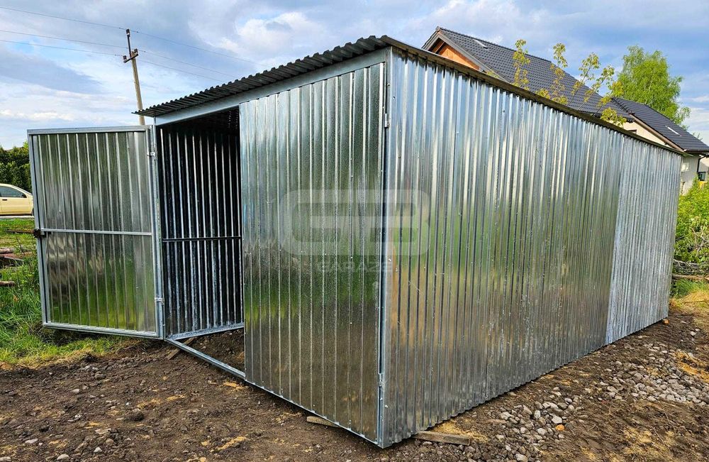 Blaszak 3×5 IIgat garaż na budowę konstrukcja wolnostojąca brama GB102