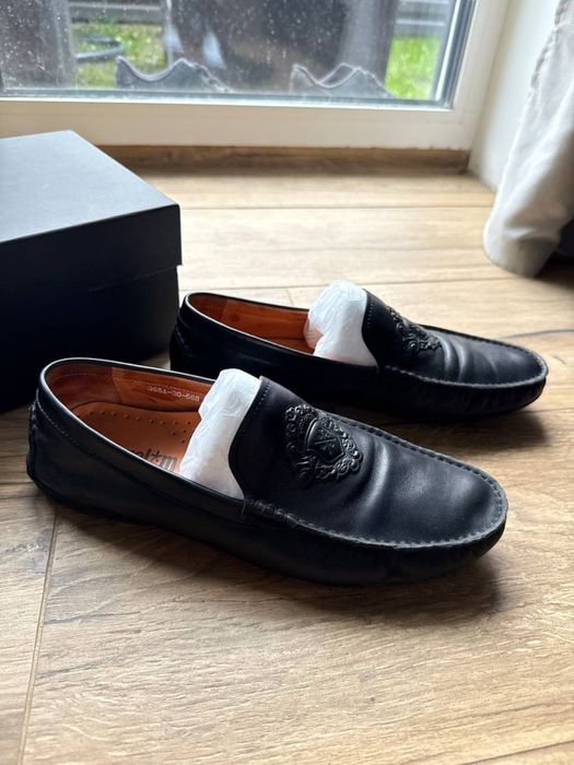 Чорні чоловічі шкіряні лофери мокасини Miguel Miratez Miraton 42